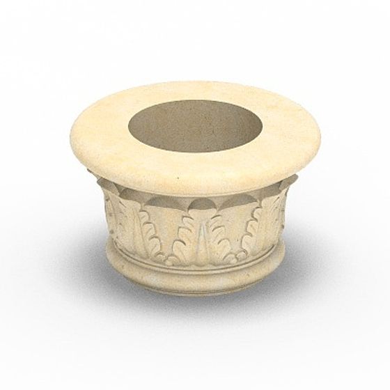 Roman Column Base 3D Model