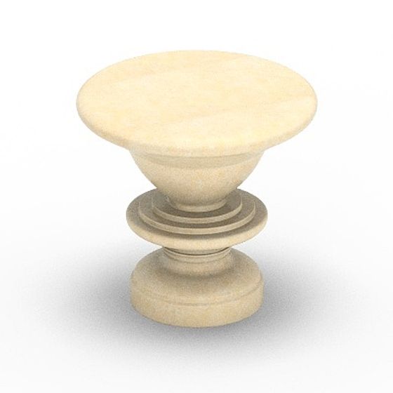 Vintage Pillar Base 3D model