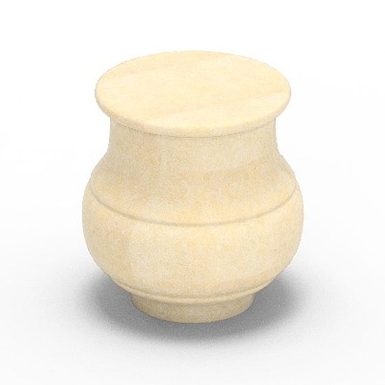 Vintage Ceramic Jar 3D model