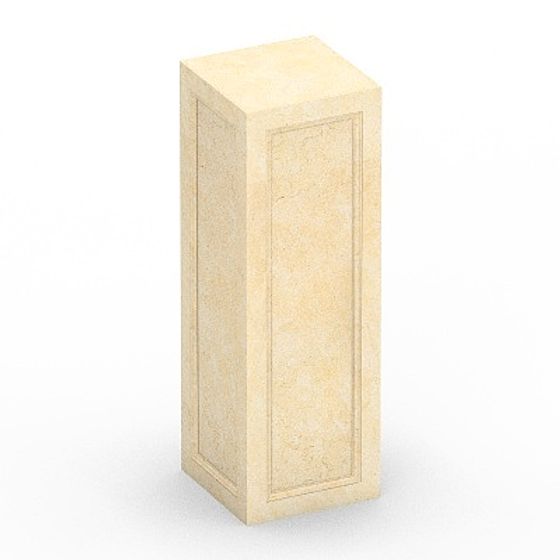 Gray Square Column 10 3D Model for Structural Design