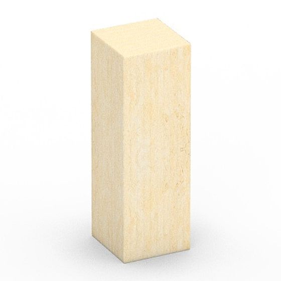 Gray Square Column 3D Model