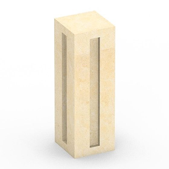 Brown Square Column 3D Model for Support Structures