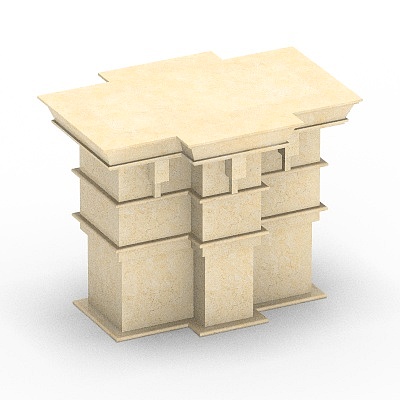 Square column cap-11