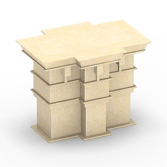 Square column cap-11