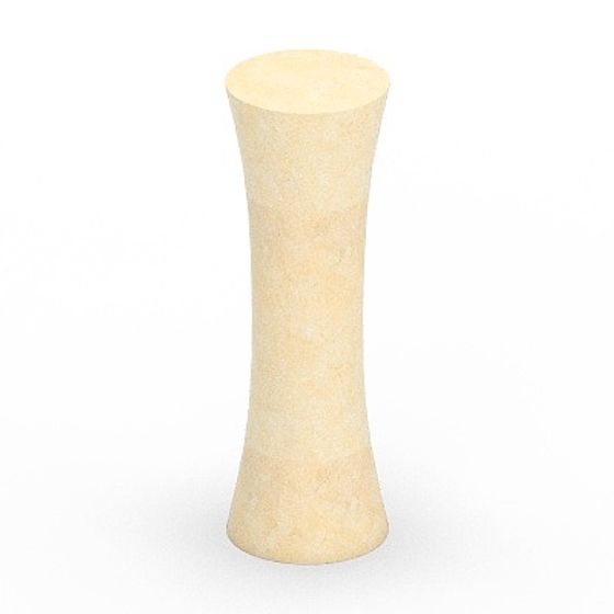 Round Cylinder Gray Column 3D Model