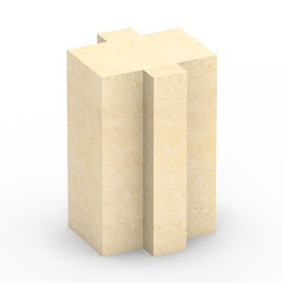 Square Column 3D Model in Brown