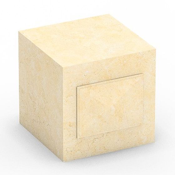 Beige Square Column 3D Model for Architectural Accents