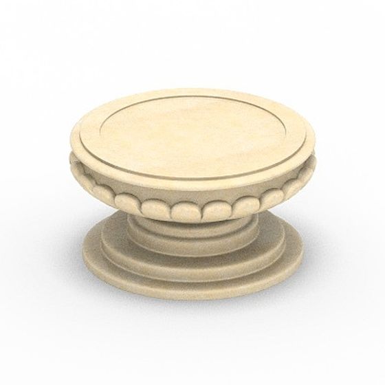 Stylish Brown Flower Bowl 3D Model