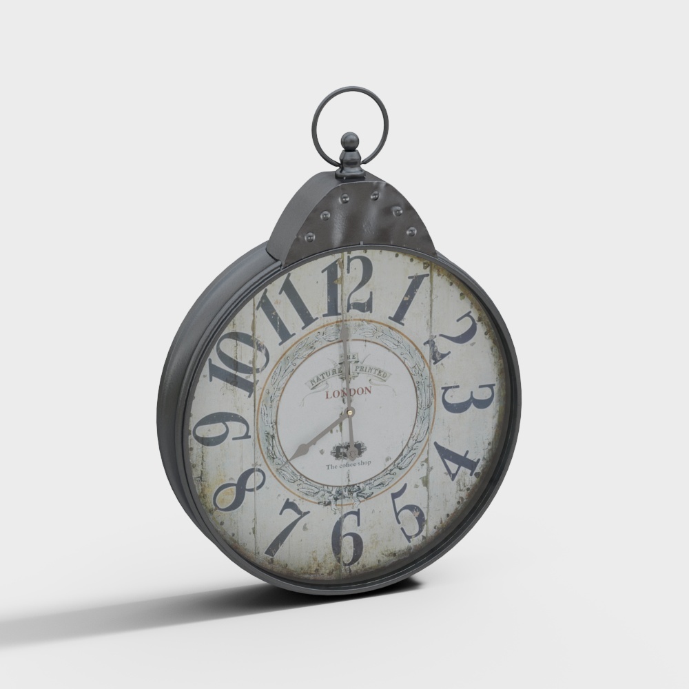 92217 METAL WALL CLOCK 20"W, 28"H