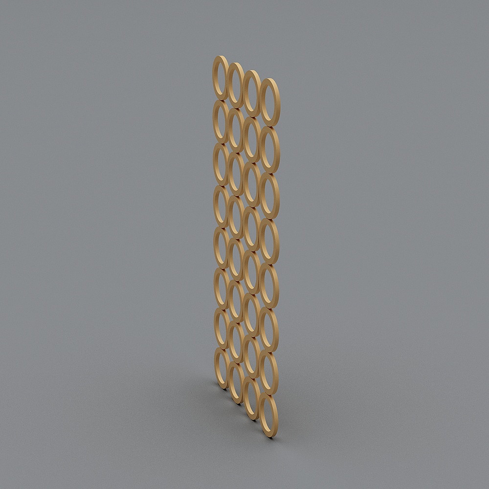 Circular Mesh Screen 3D model