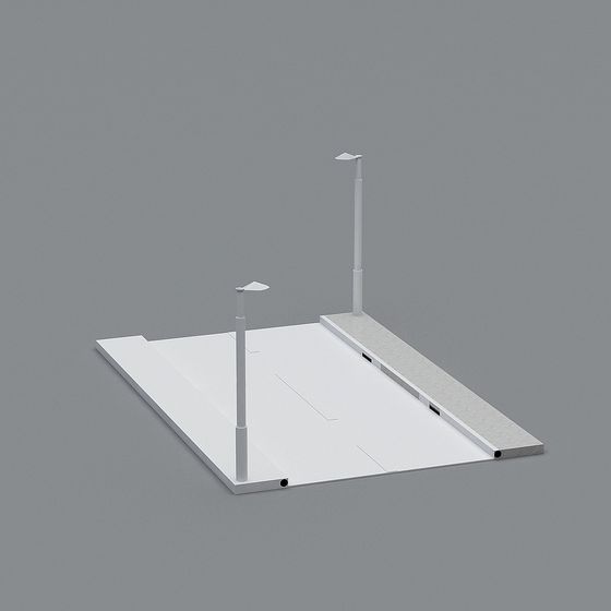 Urban Corner 3D model for Modern Design