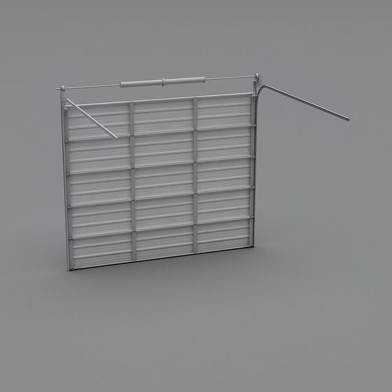 Practical Minimalist Metal Rolling Door 3D model