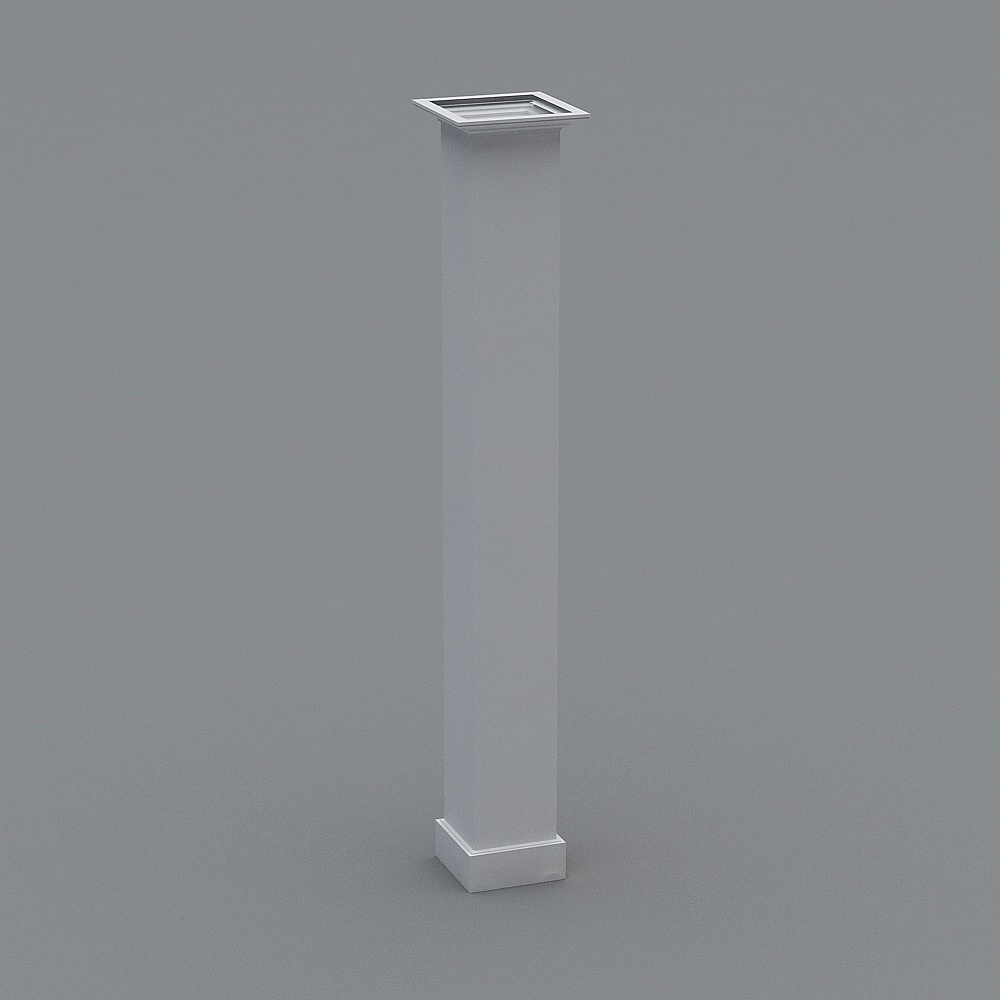 สี่เหลี่ยม+ระเบียง+เสา