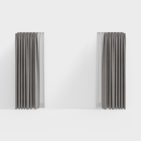 Modern Drapes 3D model