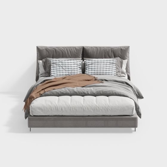 Midea Smart Bed 3D Model for Modern Bedrooms