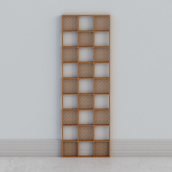 Lattice Shelf 3D model - Minimalist Elegance