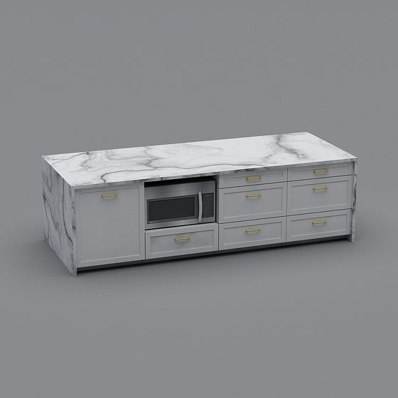 Elegant 3D Model TV Stand for Modern Home Design