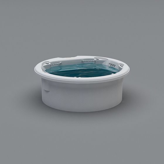 Round Pool 3D Model for Creative Spaces