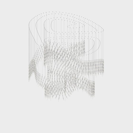 Luminous Chandelier 3D model for Modern Spaces