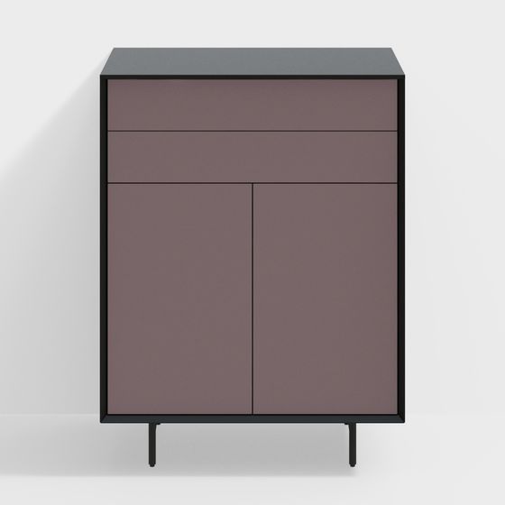 Urban Storage Cabinet 3D model for Modern Living