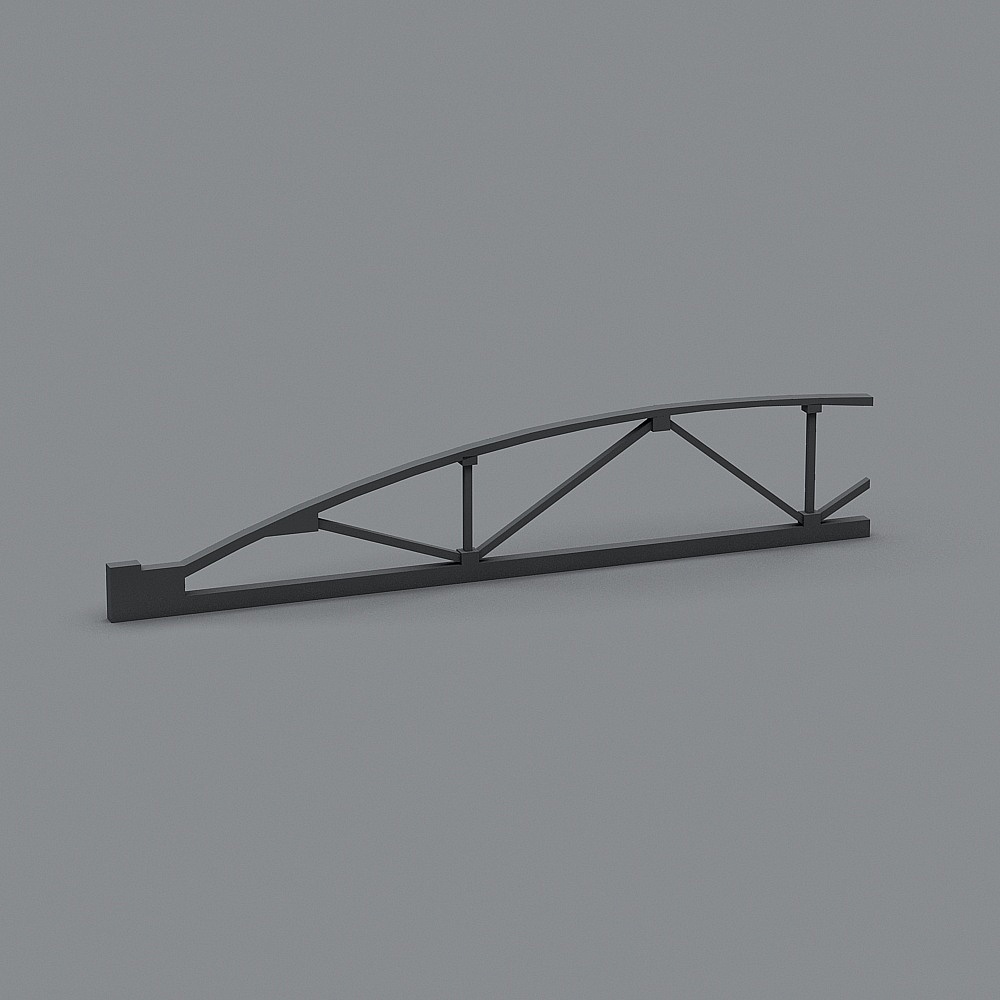 Low-Polygon Modern Bridge 3D model
