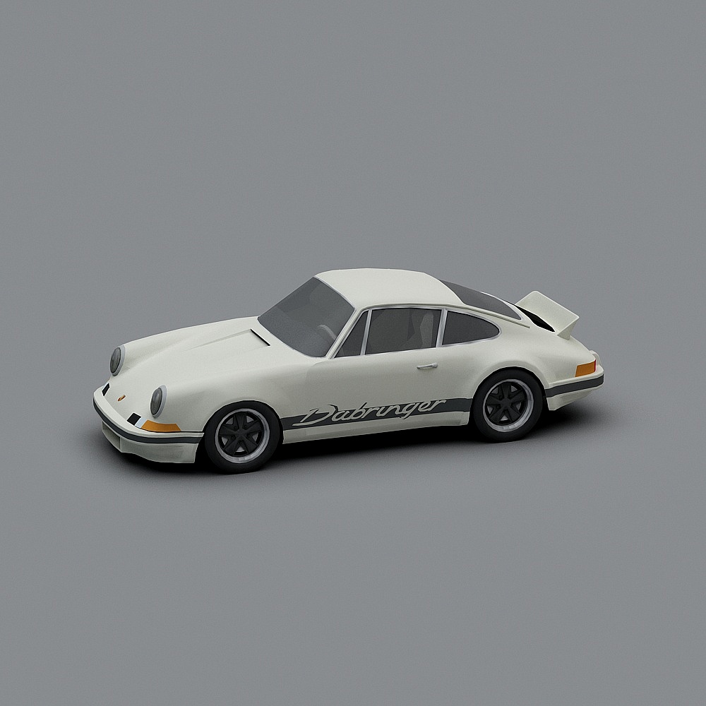 Classic Dubringer Racing Car 3D model