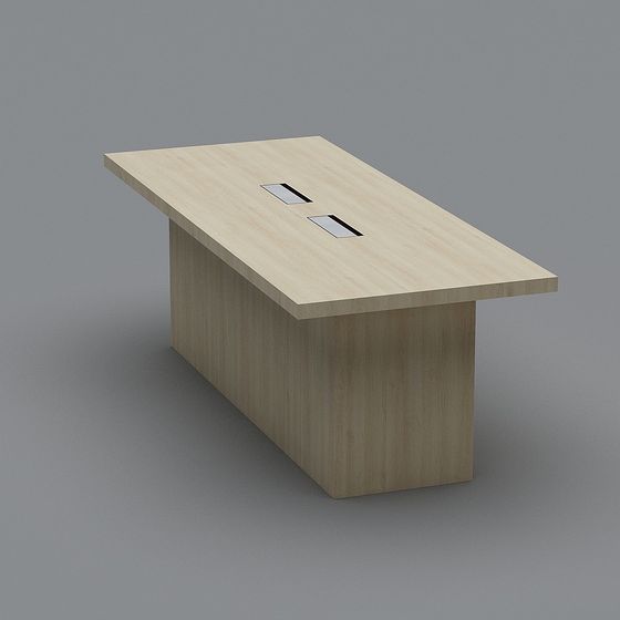 Modern Low-Polygon Conference Table 3D model