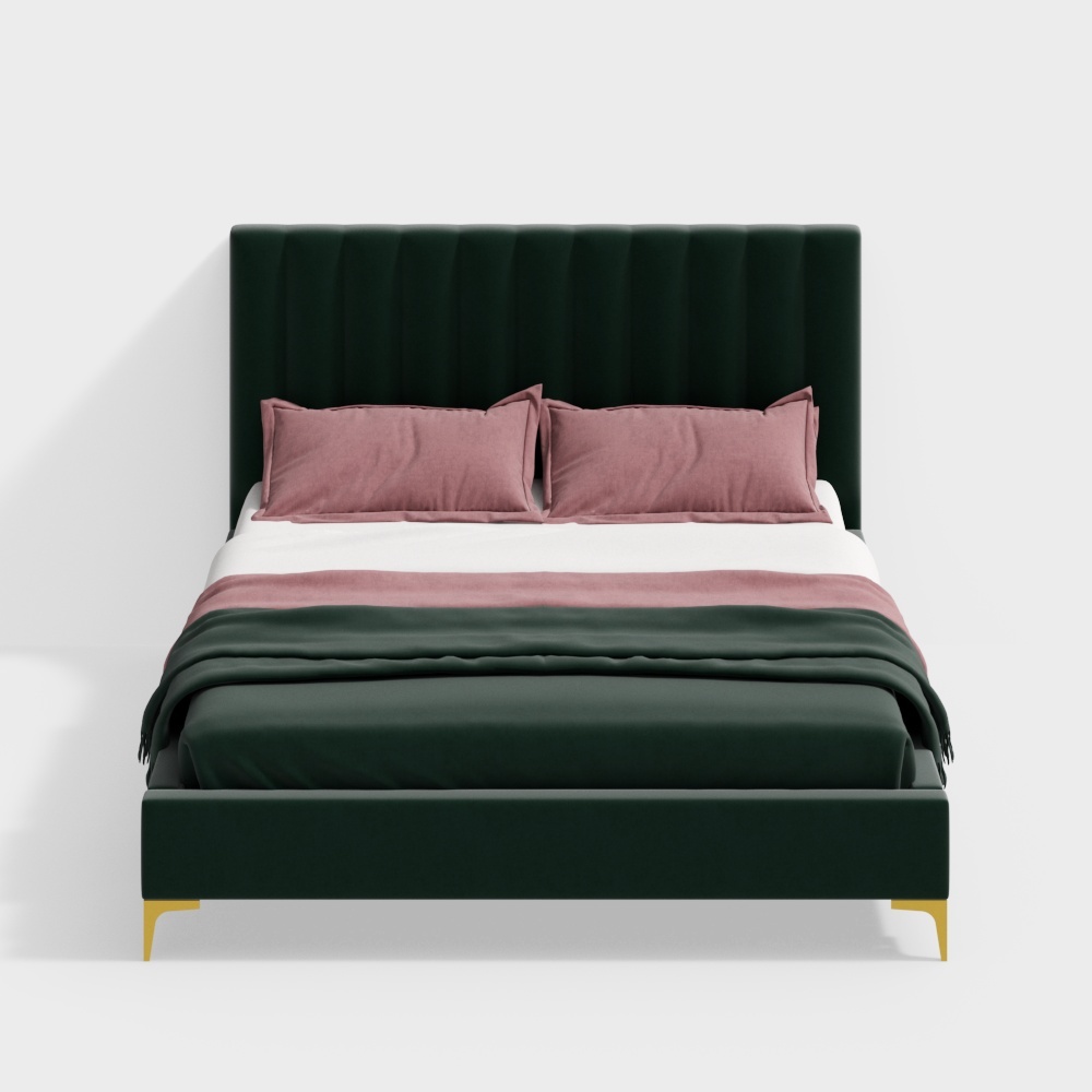 Velvet Dream Bed 3D model