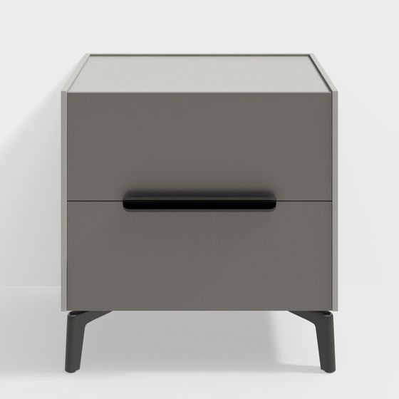 Stylish Minimalist Nightstand 3D model