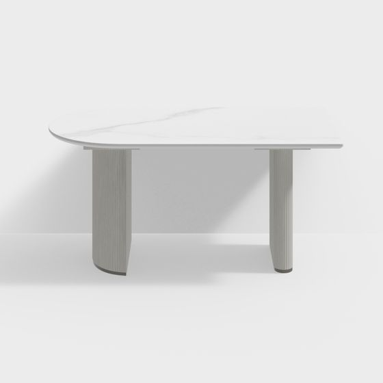 Sleek Marble Dining Table 3D model