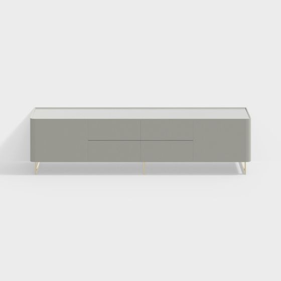 Modern Minimalist TV Stand 3D model