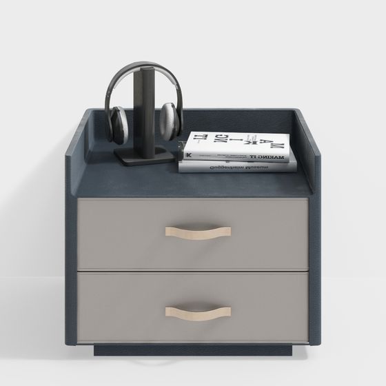 Minimalist Nightstand 3D model for Modern Interiors