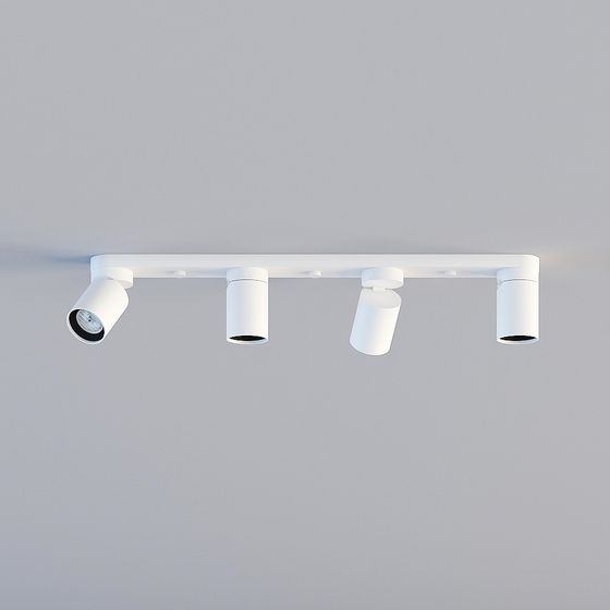Stylish Track Light Series 3D model for Creative Projects