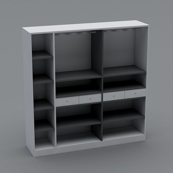 Urban Bookshelf 3D model