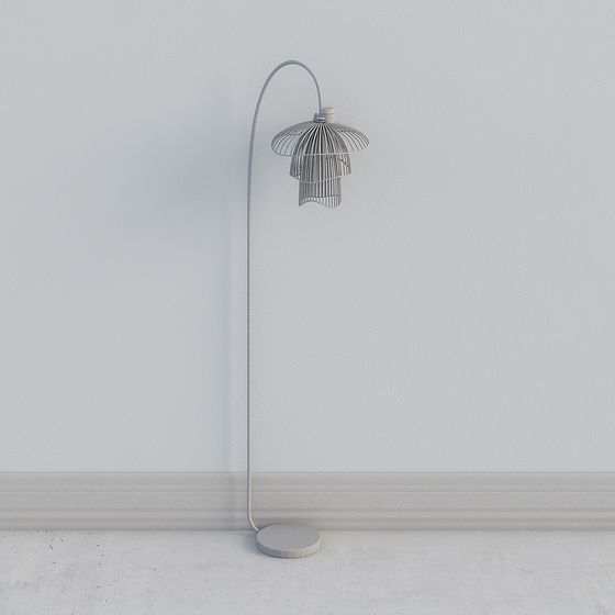 Elegant Floor Lamp 3D model