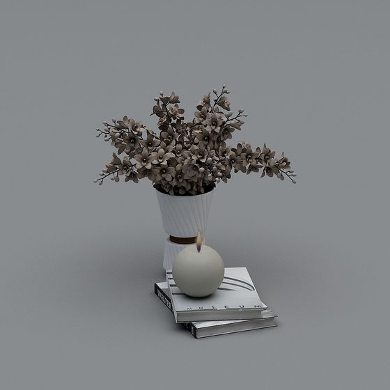 Elegant Low-Poly Corner Desk 3D model