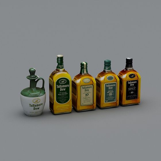Tullamore Dew Whiskey 3D Model