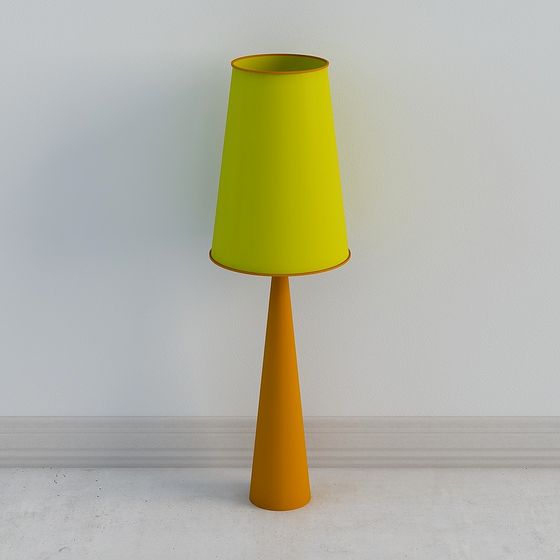 Stylish Low-Poly Table Lamp 3D model