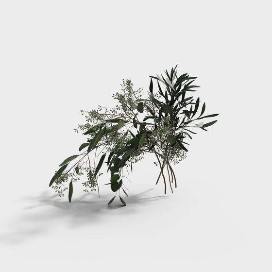 Natural Rhythm Low-Poly Plant 3D model
