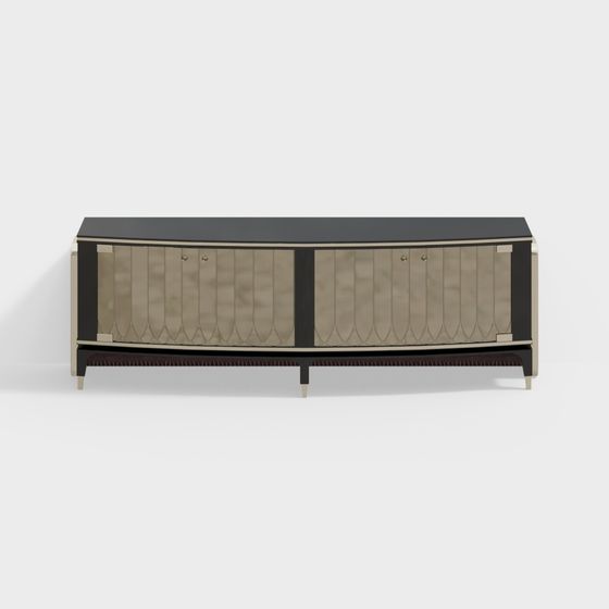Art Deco Console Cabinet 3D model