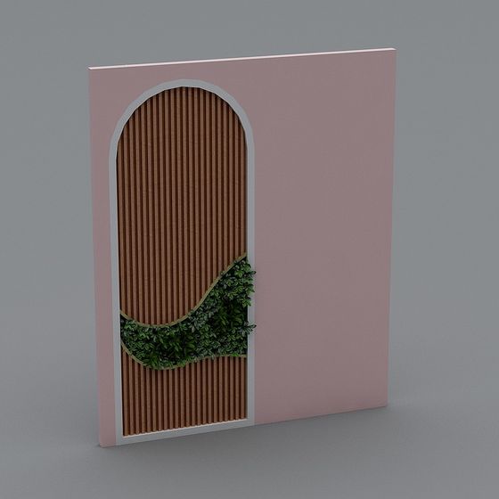 Lush Wooden Archway 3D Model