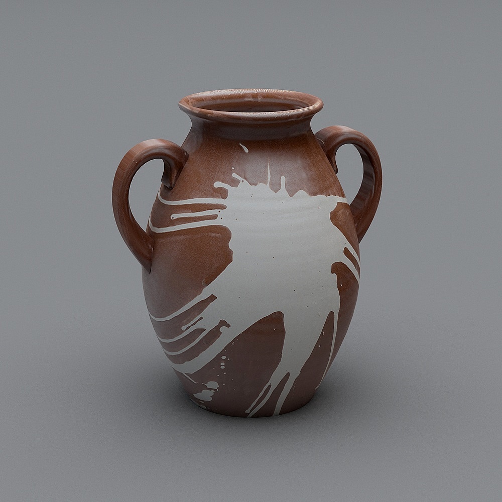 Ceramic Vase Low-Poly 3D model