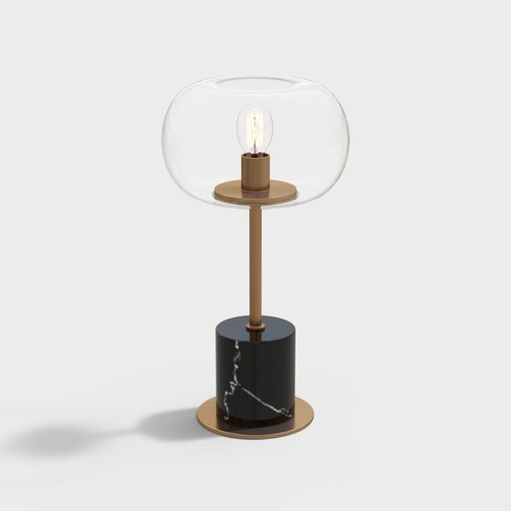 Elegant 3D Table Lamp Model with Unique Design