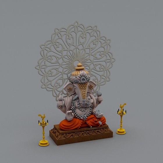 Ganesha’s Reverie 3D model