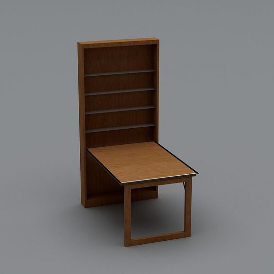 Unique Bookshelf Chair 3D model