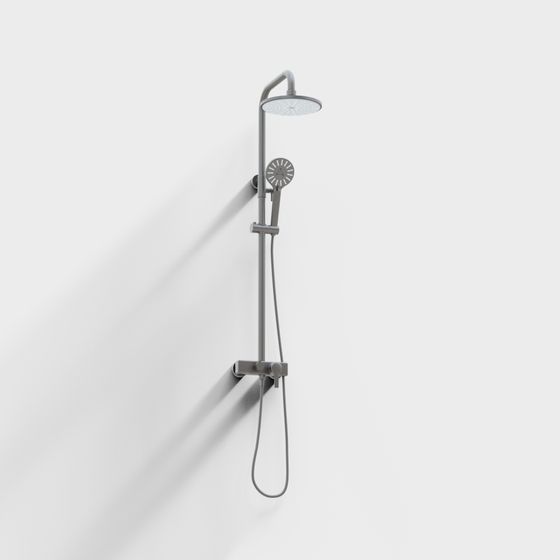 Elegant Shower System 3D model for Modern Spaces