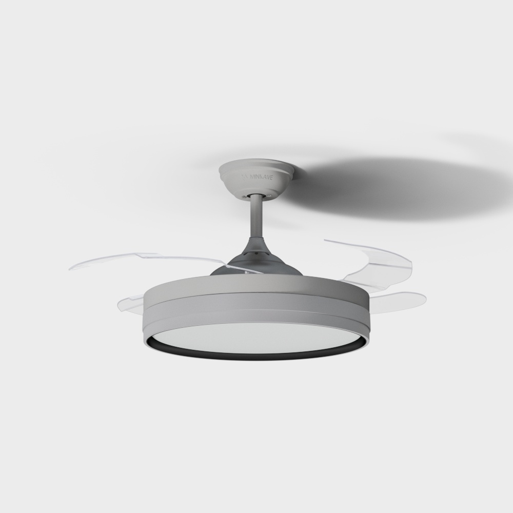 Mingjiahui-Modern Series-Straight Blade Ceiling Fan Light-K48-A132WJ