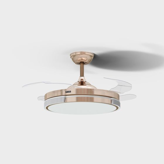 Elegant Invisible Fan 3D model for Modern Interiors