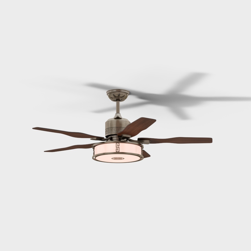 Mingjiahui-New Chinese Series-Straight Blade Ceiling Fan Light-M52-DG004AO