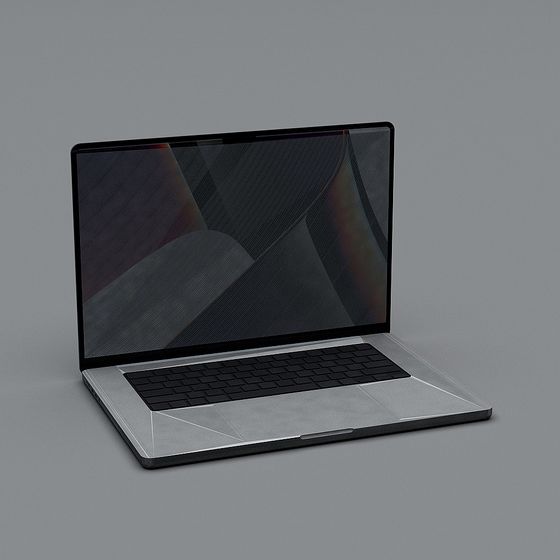 Highly Detailed 3D Laptop Model